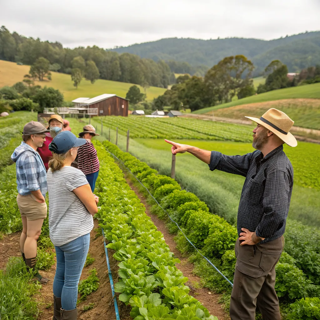 Guided farm experience